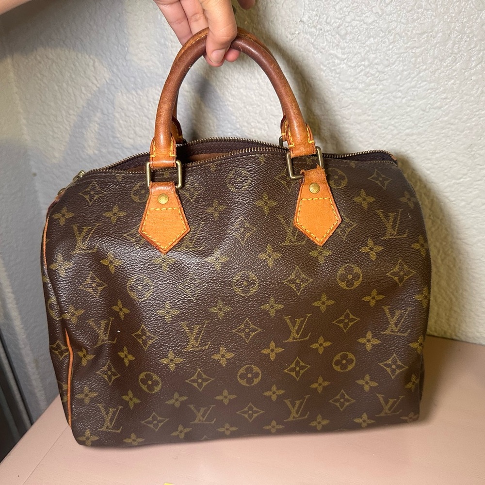 Louis Vuitton Brown and Tan Monogram Bag